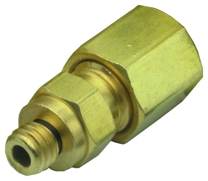 Clippard 15160-ENP-PKG #10-32 to 1/16" O.D. Tube Compression Fitting, ENP, Pack of 10, Use with Copper or Nylon tubing. One-piece ferrule and nut for fast, easy insertion of tube. 15160-ENP-PKG on Applied Automation
