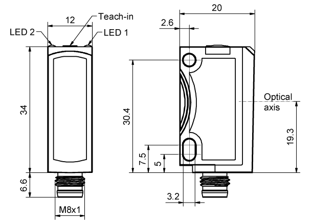 SensoPart 606-11052 606-11052 SENSOPART - Retroreflective photoelectric sensor for detection of transparent objects, FR 25-RGO-PNSL-M4M 606-11052 on Applied Automation