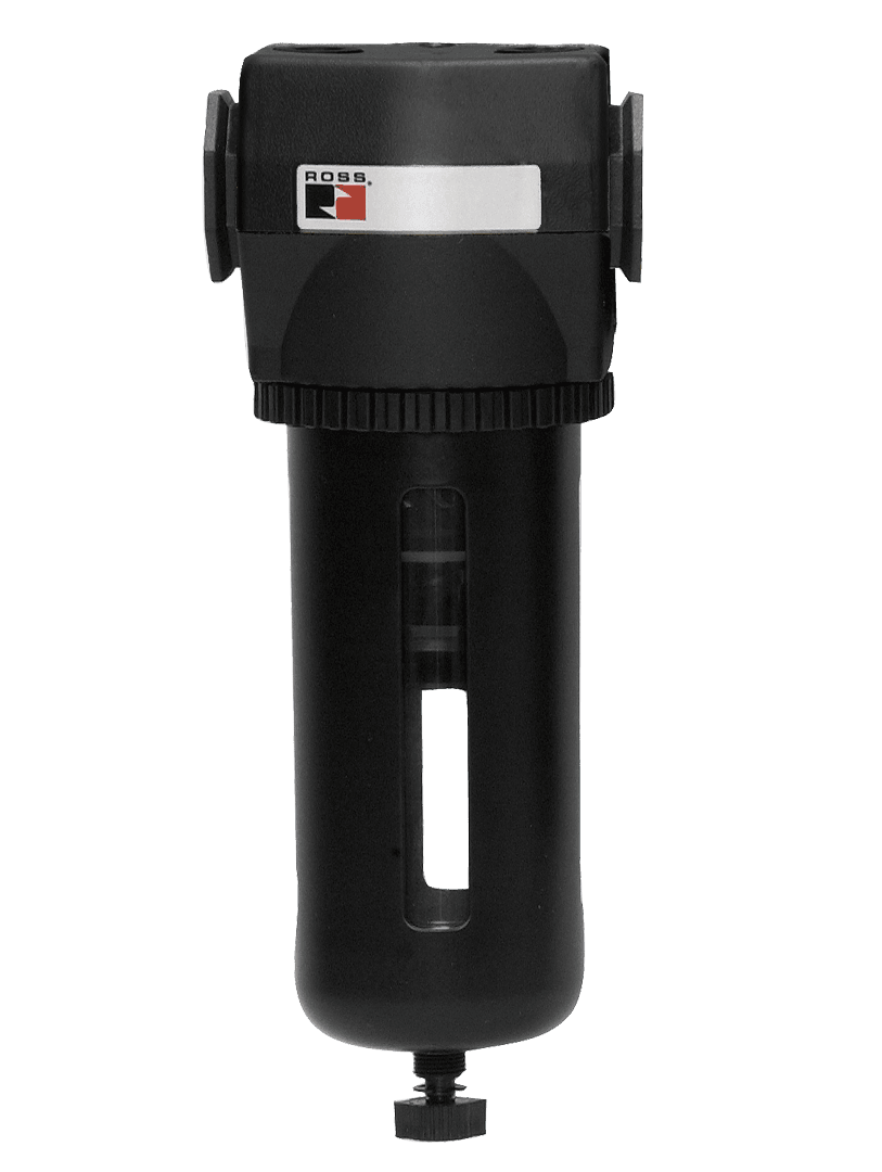 ROSS Controls MD450MBAB42A Filter MD4 Series, Auto Drain, Metal Bowl, 5 µm Polyethylene Filter, No Gauge, Threaded Ports 1/2" NPT MD450MBAB42A on Applied Automation