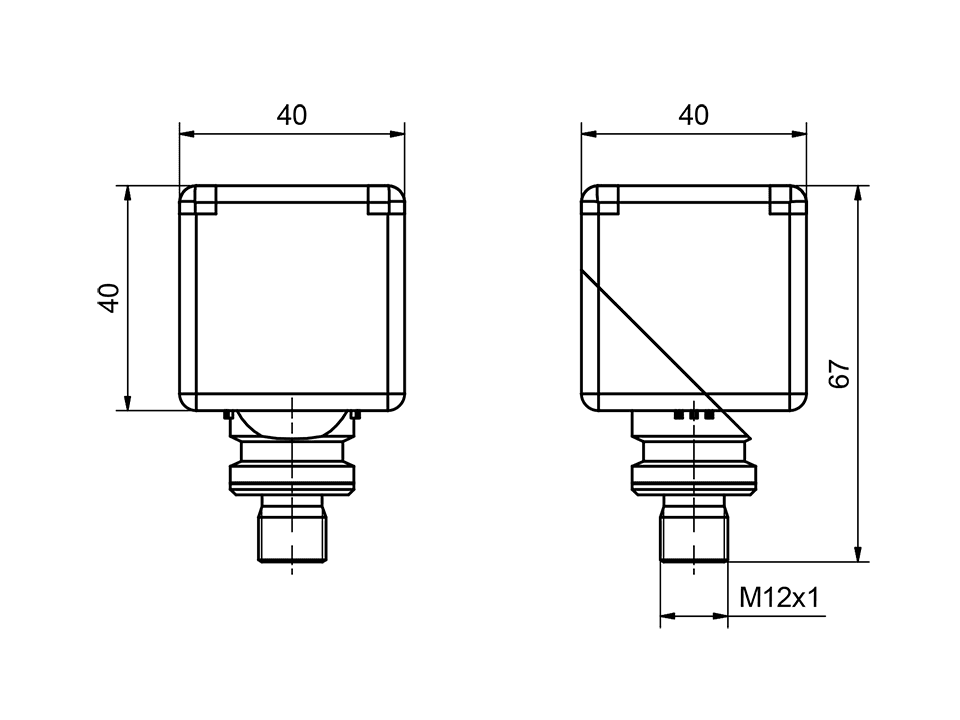 SensoPart 996-01043 996-01043 SENSOPART - Inductive sensor 40 x 40 / cubic housing, IKT 40-S-NB3-PSL-L4M 996-01043 on Applied Automation