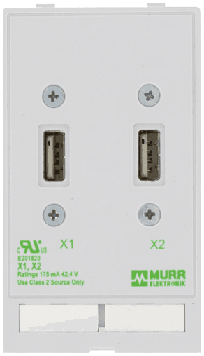 Murr Elektronik 4000-68000-0930000 4000-68000-0930000 Murrelektronik - MODLINK MSDD DATA  INSERT, 2xUSB-A female/female 4000-68000-0930000 on Applied Automation