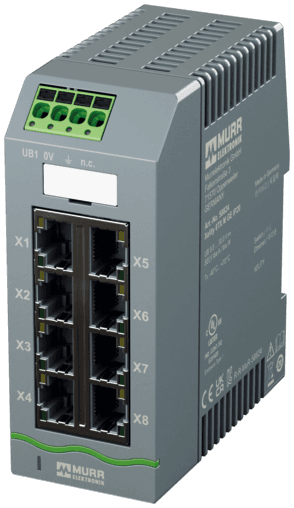 Murr Elektronik 58824 58824 Murrelektronik - Xelity 8TX managed switch 8 port 1000Mbit  IP20 58824 on Applied Automation