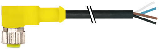 Murr Elektronik 7030-12341-6340750 7030-12341-6340750 Murrelektronik - M12 female 90° with cable AIDA, PUR 4x0.34 bk UL/CSA+drag chain 7.5m 7030-12341-6340750 on Applied Automation