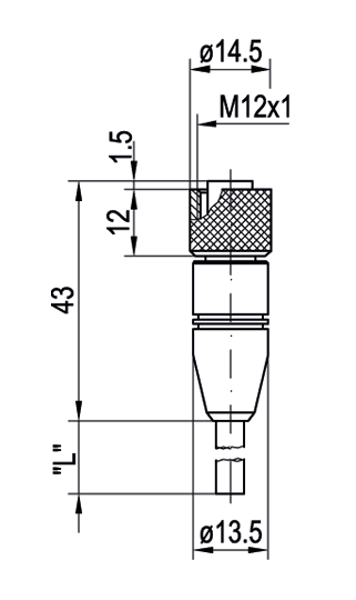 SensoPart 902-51632 902-51632 SENSOPART - M12 socket, 4-pin, straight, open ends, 4-wire, length 2 m, a-coded, PVC, IP 67, L4S-2m-G-PVC 902-51632 on Applied Automation