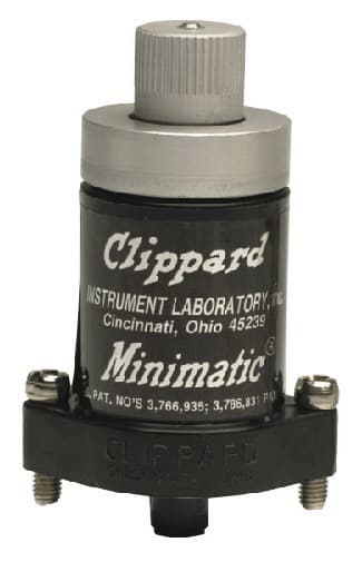 Clippard R-501 Flow Control & Volume Valve, R-501 is an adjustable flow control designed to meter "IN" to an integral volume chamber to delay pressure build-up in one direction. R-501 on Applied Automation