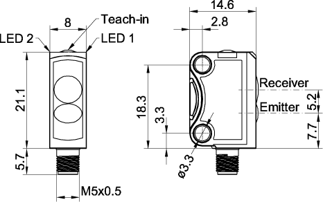 SensoPart 600-11048 600-11048 SENSOPART - Photoelectric diffuse sensor with background suppression, FT 10-RH-PNSL-E4 600-11048 on Applied Automation