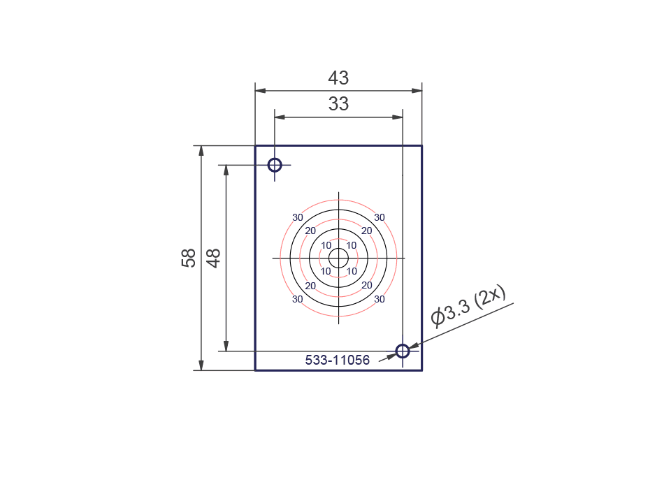 SensoPart 533-11056 533-11056 SENSOPART - Alignment plate, 30 mm, mounting holes, adhesive pads, ZAP 30 533-11056 on Applied Automation