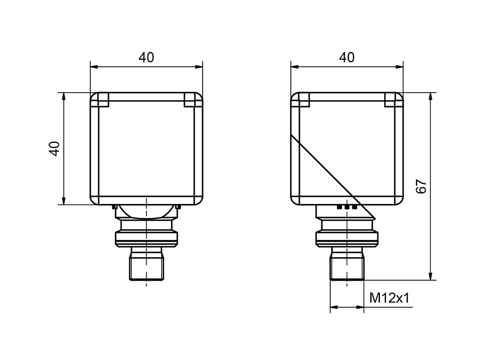 SensoPart 996-01042 996-01042 SENSOPART - Inductive sensor 40 x 40 / cubic housing, IKT 40-S-B2-PSL-L4M 996-01042 on Applied Automation