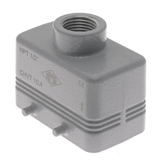 Mencom CHVT-10.4 Standard, Rectangular Hood, size 57.27, 4 Pegs, Top .5-NPT cable entry CHVT-10.4 on Applied Automation