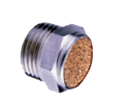 AirTAC NBSLMU10 Compact silencer/muffler (NPT thread), Aluminum&brass, U10 thread NBSLMU10 on Applied Automation