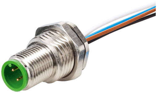 Murr Elektronik 7000-19165-9790050 7000-19165-9790050 Murrelektronik - M12 MALE FLANGE PLUG A CODED REAR MOUNT, PP-wires 12x0,14 0.5m 7000-19165-9790050 on Applied Automation