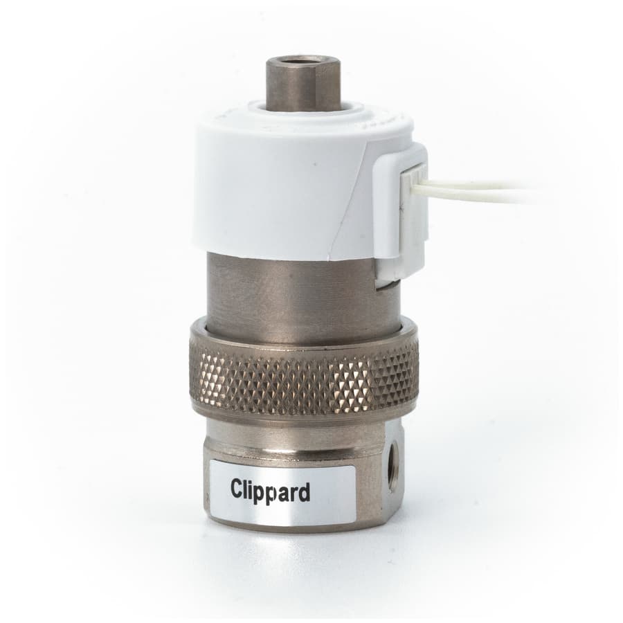 Clippard O-EVO-3-12-H 3-Way Fully-Ported Valve, In-Line Mount, Wire Leads, 12 VDC, Oxygen, Normally-Closed, Normally-Open, Selector, or Diverter O-EVO-3-12-H on Applied Automation