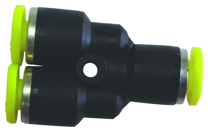 Clippard PQ-RB1008-PKG Push-Quick Reduced Branch, 5/16" - 1/4", Pack of 5, Provides a simple method of connecting pneumatic components to each other and system piping. PQ-RB1008-PKG on Applied Automation