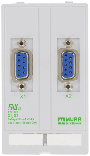Murr Elektronik 4000-68000-0200000 4000-68000-0200000 Murrelektronik - MODLINK MSDD DATA INSERT, 2xSUB-D9 female/male 4000-68000-0200000 on Applied Automation