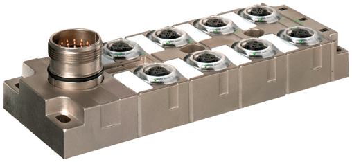 Murr Elektronik 8000-58520-0000000 8000-58520-0000000 Murrelektronik - MVP-METALL, 8XM12, 5POLE, M23 19POL. CON., Connector exit frontside, replacement for 27535 8000-58520-0000000 on Applied Automation