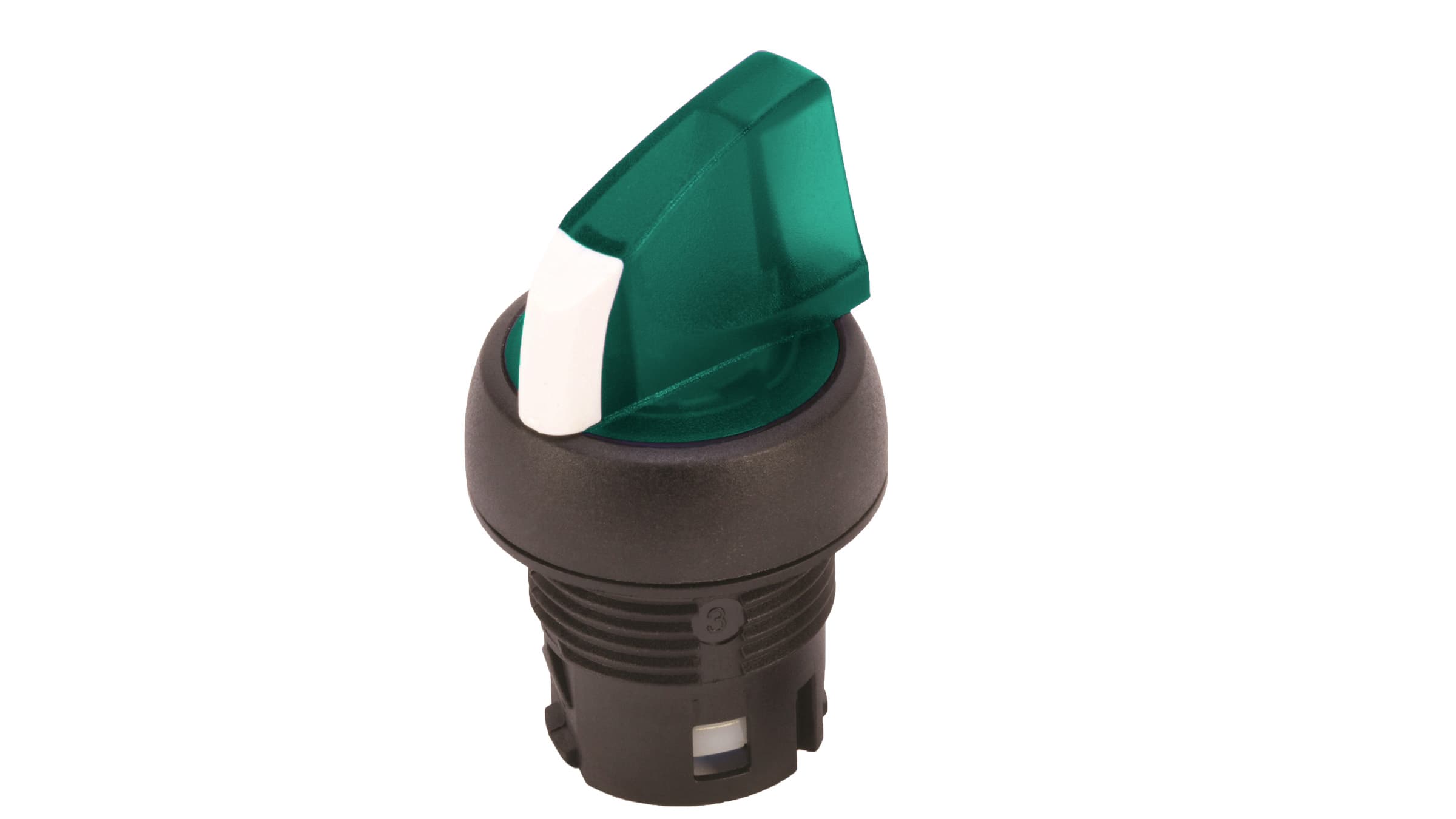 Sprecher + Schuh D7P-LSM23N Sprecher + Schuh D7P-LSM23N - D7 22mm Selector Switch, Illuminated, Plastic, 2 Position Maintained 90 Deg. offset, Green w/White Insert, Operator Only, UL Type 4/4X/13, IP66 D7P-LSM23N on Applied Automation
