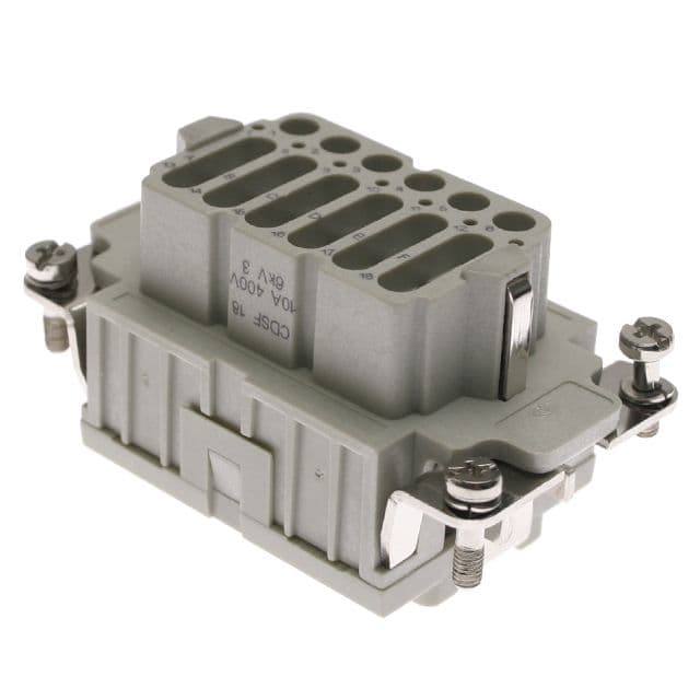 Mencom CDSF-18 Hi-Density, CDS series, Female Rectangular Insert, size 57.27, 18 pin, 10 amp, Standard Spring CDSF-18 on Applied Automation