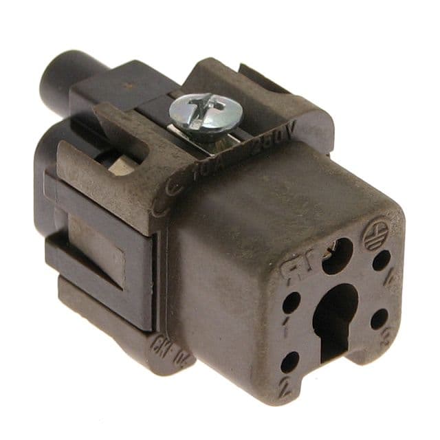 Mencom CKF-04RY High-Temp, CK series, Female Rectangular Insert, size 21.21, 5 pin, 10 amp, Screw CKF-04RY on Applied Automation