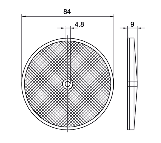 SensoPart 904-51531 904-51531 SENSOPART - Reflector in housing, Ø 84 x 9 mm, RD 8 904-51531 on Applied Automation