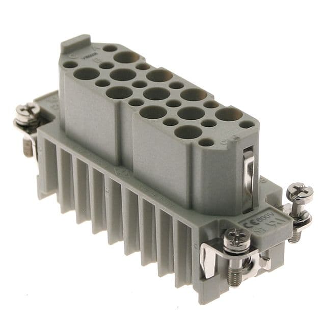 Mencom CDF-25 Standard, CD series, Female Rectangular Insert, size 66.16, 25 pin, 10 amp, Crimp CDF-25 on Applied Automation