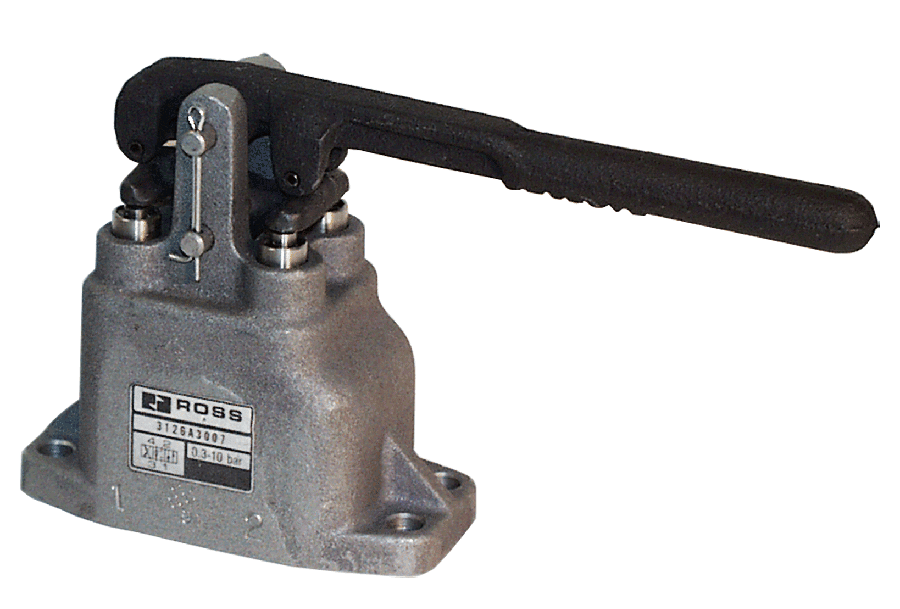 ROSS Controls 3623A2004 36 Series, 3/2 Manual Lever Valve, Normally Open, Spring Return, Port (In-Out) 1/4", NPT, Port (Exhaust) 1/4" NPT 3623A2004 on Applied Automation