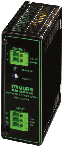 Murr Elektronik 85040 85040 Murrelektronik - MCS POWER SUPPLY 1-PHASE, IN: 90-265VAC OUT: 10-15V/5ADC 85040 on Applied Automation