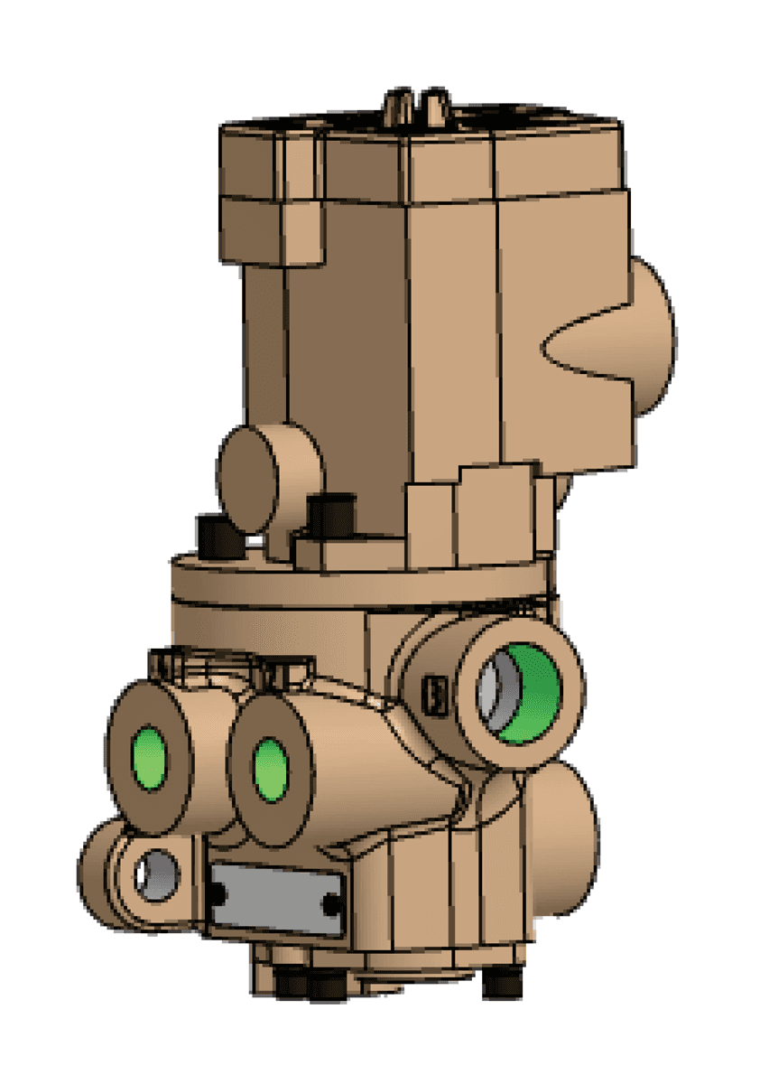 ROSS Controls 2776B8011W 27 Series, 4/2 Single Solenoid Pilot Valve, Normally Open, Spring Return, Ports (In-Out) 1-1/2", NPT, Ports (Exhaust) 2-1/2" NPT, 24 VDC 2776B8011W on Applied Automation