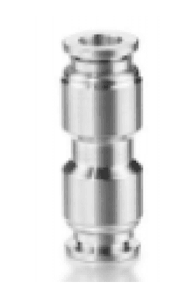AirTAC X-S6-NPU5/16 union tee, 316 stainless steel, 5/16" inch tubing connection, NPT thread, 316 stainless steel, Viton X-S6-NPU5/16 on Applied Automation