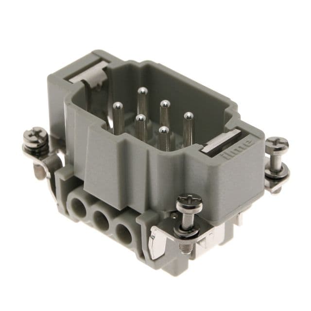 Mencom CNEM-06TX Standard, CNE series, Male Rectangular Insert, size 44.27, 6 pin, 16 amp, Screw, w/o pressure plate CNEM-06TX on Applied Automation