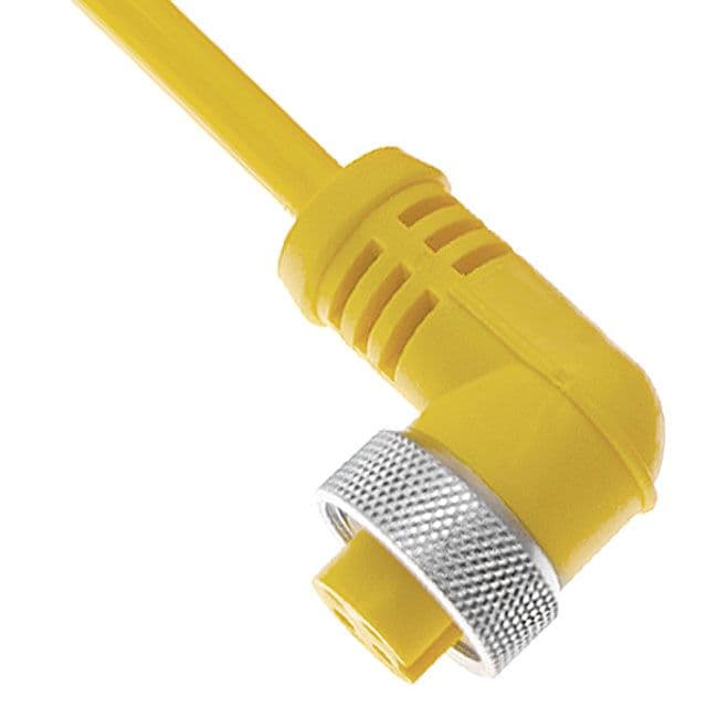 Mencom MINE-5FPX-5M-R MIN Size I, Cordset, 5 Pole, Female Right Angle, 5M, 5.5A, Yellow, PVC, European MINE-5FPX-5M-R on Applied Automation