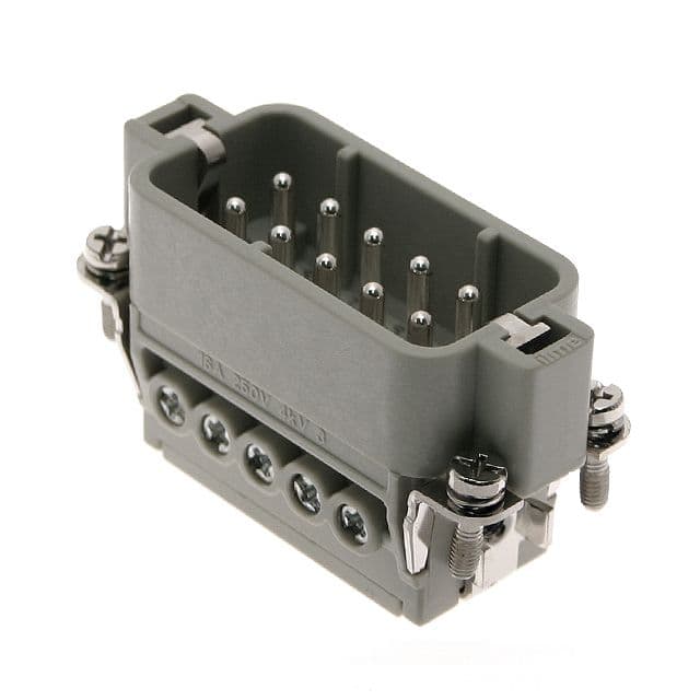 Mencom CDAM-10 Standard, CDA series, Male Rectangular Insert, size 49.16, 10 pin, 16 amp, Screw CDAM-10 on Applied Automation