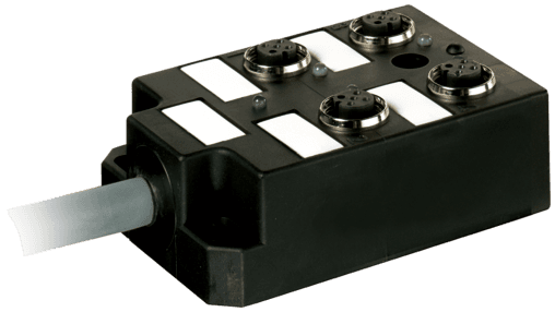 Murr Elektronik 27833 27833 Murrelektronik - PASSIVE-DI0° PLASTIC,4XM12,5POL,PRE-WIRED CABLE, 5.0m PUR-JB 8*0,34+3*0,75 27833 on Applied Automation