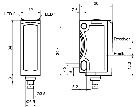 SensoPart 608-11040 608-11040 SENSOPART - BlueLight-Photoelectric diffuse sensor with background suppression, fixed focus, FT 25-BF2-PS-K4 608-11040 on Applied Automation