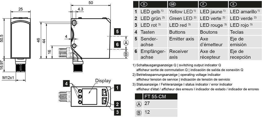 SensoPart 625-11021 625-11021 SENSOPART - High-end color sensor with high range, FT 55-CM-4-PNSDL-L5M 625-11021 on Applied Automation