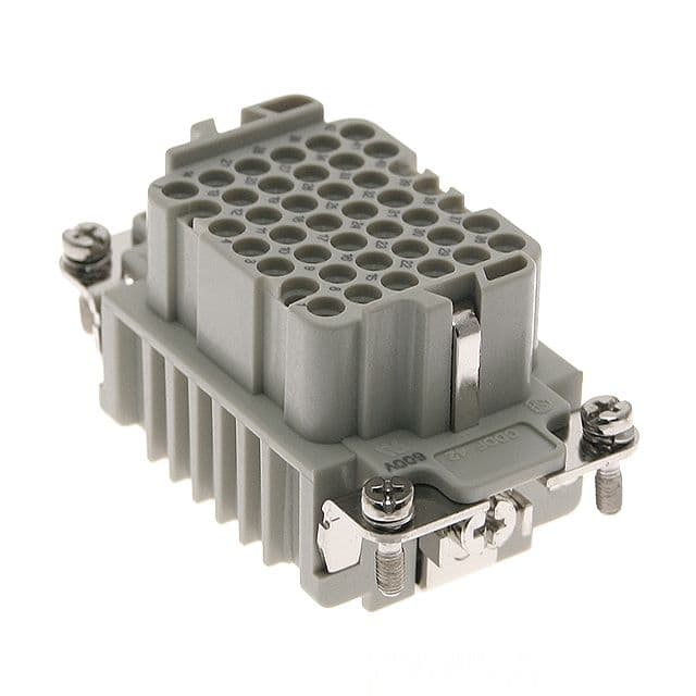 Mencom CDDF-42 Standard, CDD series, Female Rectangular Insert, size 57.27, 42 pin, 10 amp, Crimp CDDF-42 on Applied Automation