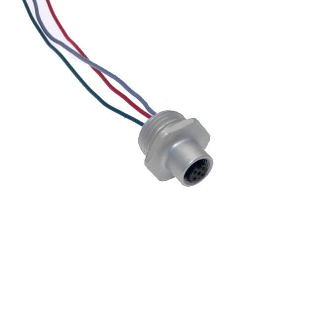 Mencom PBEC-3FR-2-2M Profibus DP, Receptacle, 3 Pole, Female Straight, 2 Meters, 22awg, 4A, .5-NPT, Front Mount, Aluminum Clear Anodized PBEC-3FR-2-2M on Applied Automation