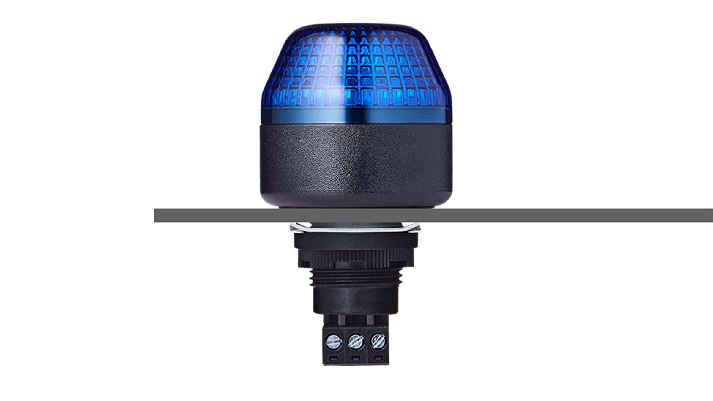 Sprecher + Schuh 801505313 Sprecher + Schuh 801505313 - IBM M22 panel mount LED steady/flashing beacon 230-240 V AC blue, black 801505313 on Applied Automation