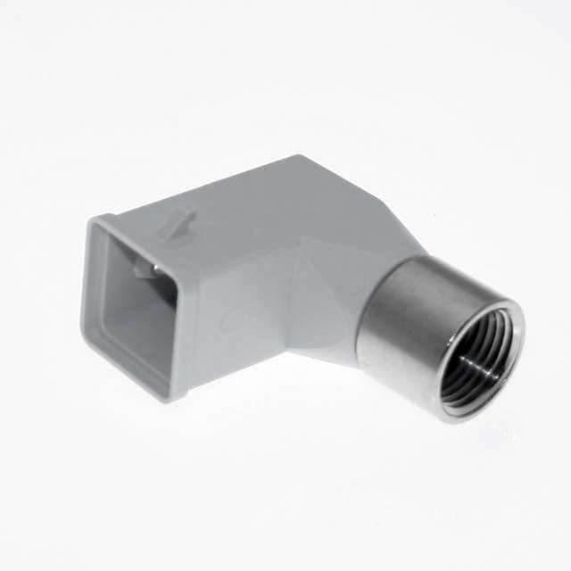 Mencom CKT-03.4VA Plastic, Rectangular Hood, size 21.21, 2 Pegs, Side .5-NPT cable entry, White CKT-03.4VA on Applied Automation