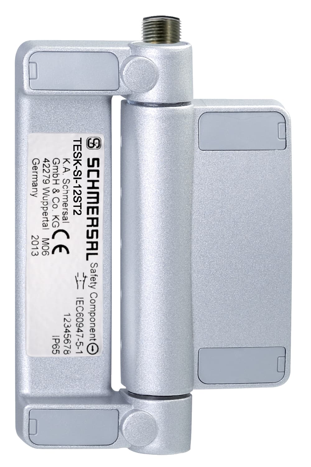 Schmersal TESK-SI-12ST2 TESK-SI-12ST2 Schmersal - Safety switch for hinged guards; Hinge safety switch; connector plug M12 above; with fixed switching angle; Standard hinge; Metal enclosure TESK-SI-12ST2 on Applied Automation