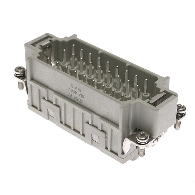 Mencom CDSM-27 Hi-Density, CDS series, Male Rectangular Insert, size 77.27, 27 pin, 10 amp, Standard Spring CDSM-27 on Applied Automation