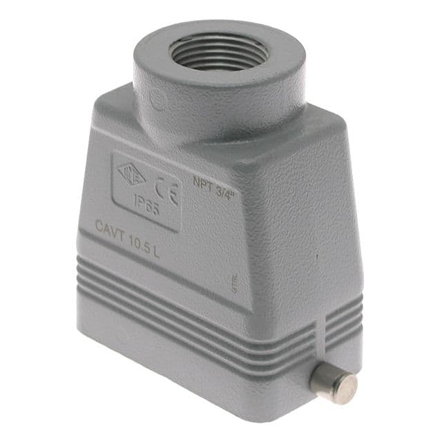Mencom CAVT-10.5L Standard, Rectangular Hood, size 57.27, 2 Pegs, Top .75-NPT cable entry, High Construction CAVT-10.5L on Applied Automation