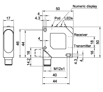 SensoPart 572-51008 572-51008 SENSOPART - Diffuse laser sensor with background suppression, FT 50 RLH-PAL4 572-51008 on Applied Automation