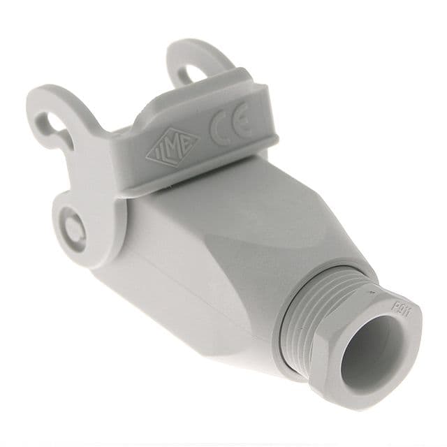 Mencom CK-03VG Plastic, Rectangular Hood, size 21.21, Single Latch, Top PG11 cable entry, White CK-03VG on Applied Automation