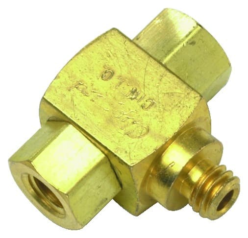 Clippard MSV-1 Shuttle Valve, #10-32 Male Outlet, #10-32 Female Inlets, Shuttle valves should not be used as a pressure selector. Flow from "A" to "C" or "B " to "C". MSV-1 on Applied Automation