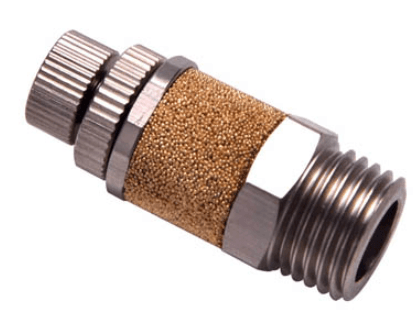 AirTAC NBESL1/4 Throttling Silencer/muffler (NPT thread), Aluminum&brass, 1/4" NPT thread NBESL1/4 on Applied Automation