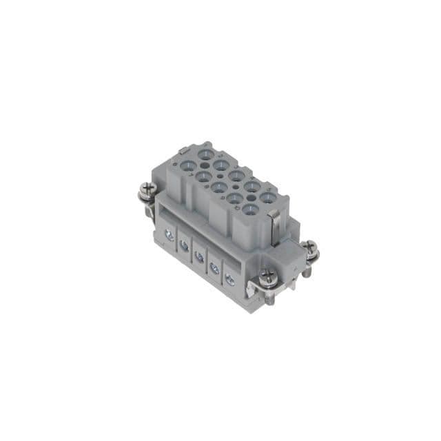 Mencom CDAF-10RY High-Temp, CDA series, Female Rectangular Insert, size 49.16, 10 pin, 16 amp, Screw CDAF-10RY on Applied Automation