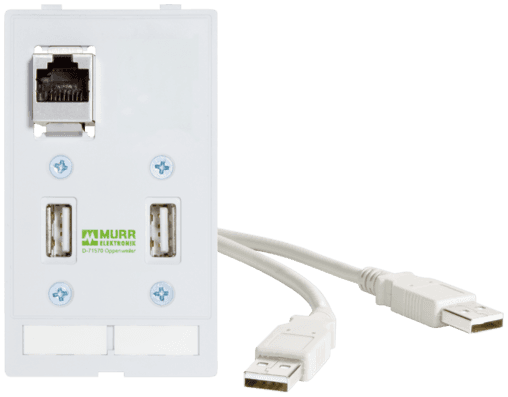 Murr Elektronik 4000-68000-0980000 4000-68000-0980000 Murrelektronik - MODLINK MSDD DATA  INSERT, 2xUSB-A female/male 0,7m cable + 1xRJ45 4000-68000-0980000 on Applied Automation