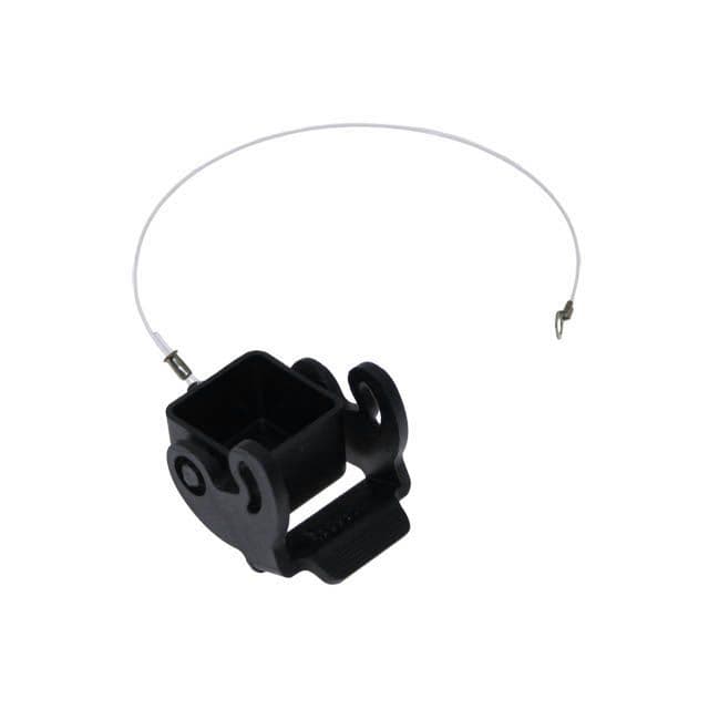 Mencom CK-03CXAN Plastic, Rectangular Cover, size 21.21, latch for male inserts, Black CK-03CXAN on Applied Automation