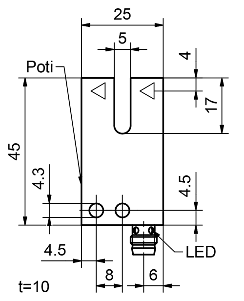 SensoPart 830-11000 830-11000 SENSOPART - Fork sensors with metal housings, 45442 830-11000 on Applied Automation