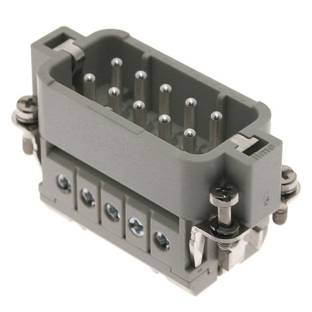 Mencom CDAM-10X Standard, CDA series, Male Rectangular Insert, size 49.16, 10 pin, 16 amp, Screw, w/o pressure plate CDAM-10X on Applied Automation